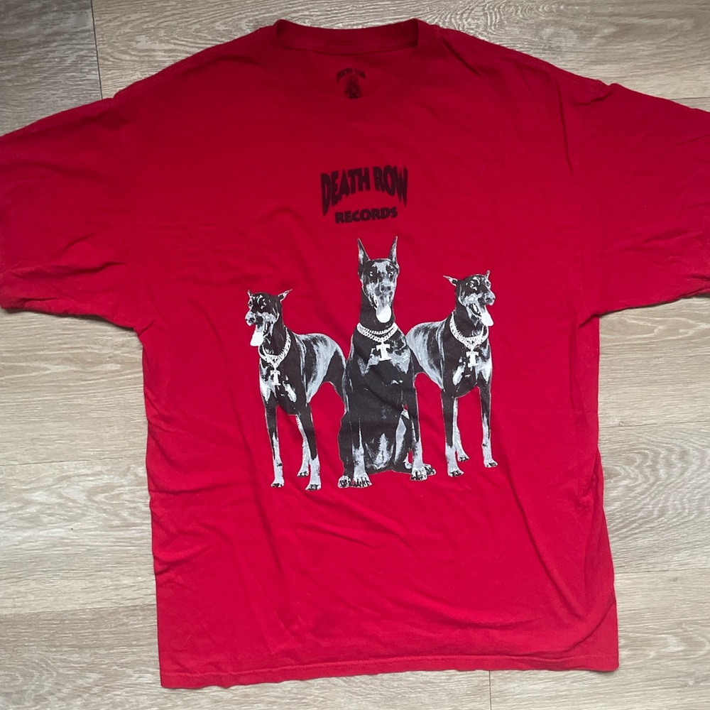 Vintage Death Row Records Red Cotton T Shirt